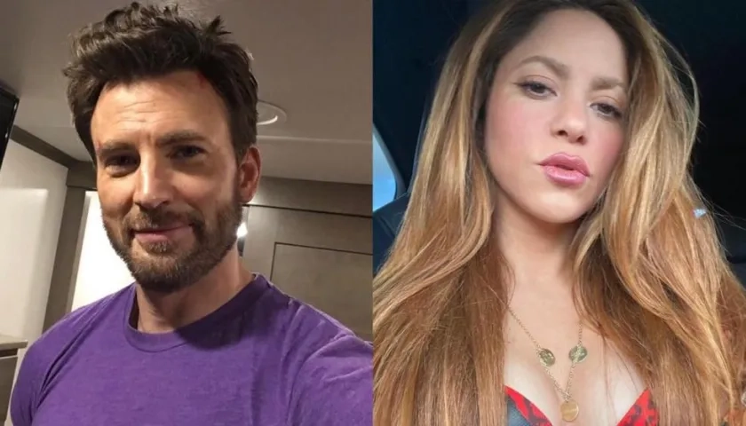 Chris Evans y Shakira.
