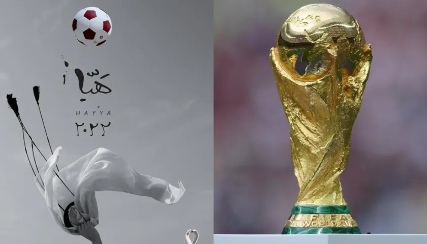 Poster Oficial del Mundial Catar 2022. 