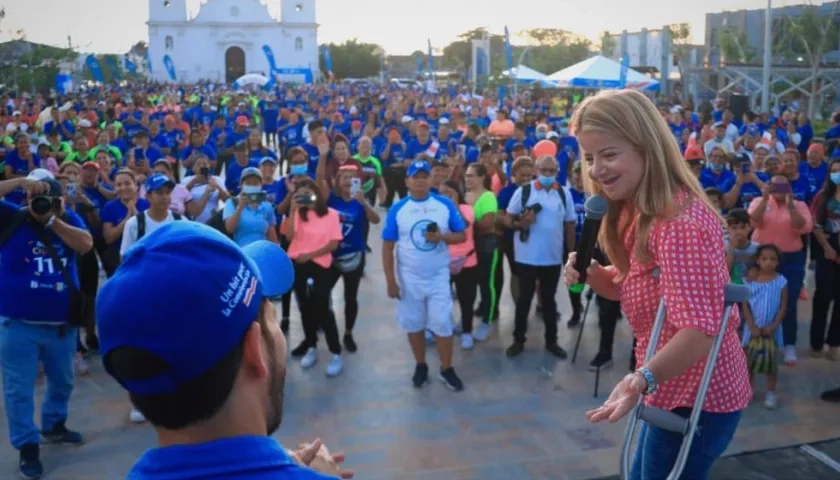 La gobernadora del Atlántico, Elsa Noguera.