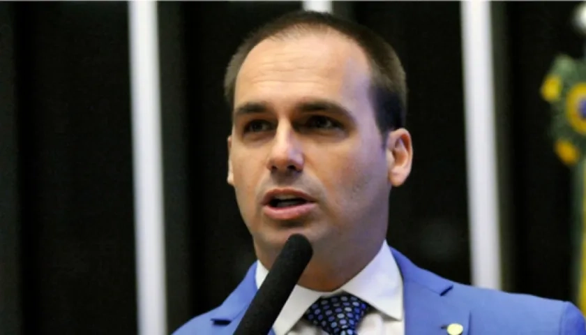 El diputado Eduardo Bolsonaro, uno hijos del gobernante.