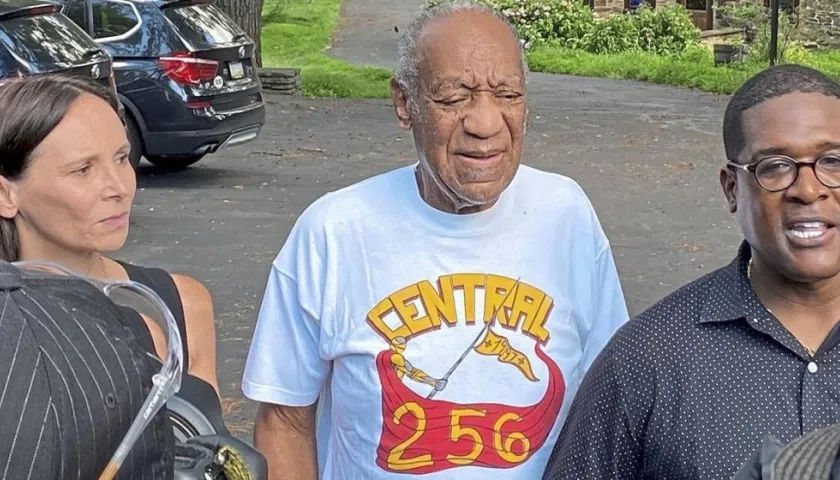 Bill Cosby cuando comparecía en una de las audiencias.