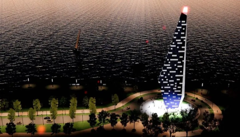 Render del monumento la 'Ventana de Sueños'.