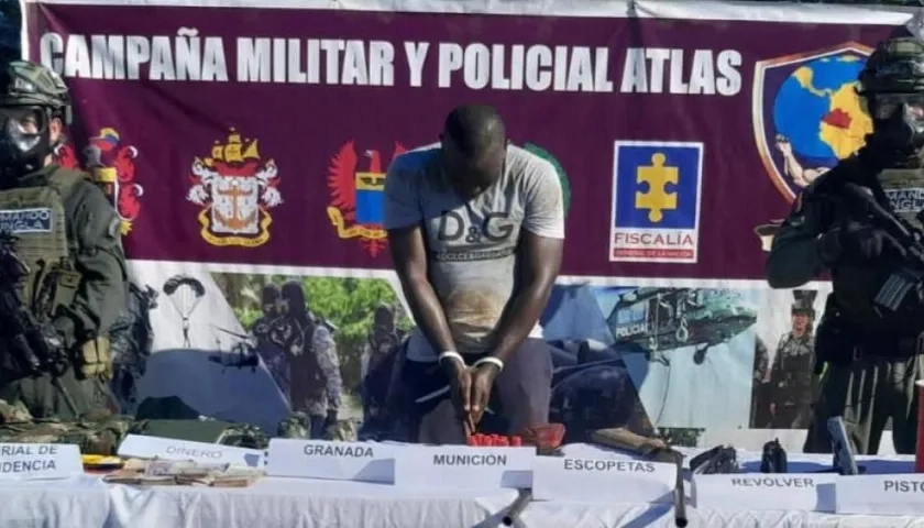 Binley Castro Chillambo, el ‘Señor del Pacífico’, capturado.