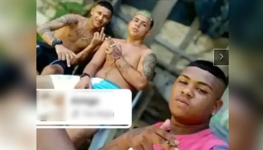 De derecha a izquierda: Samuel, Jesús David y Gregori