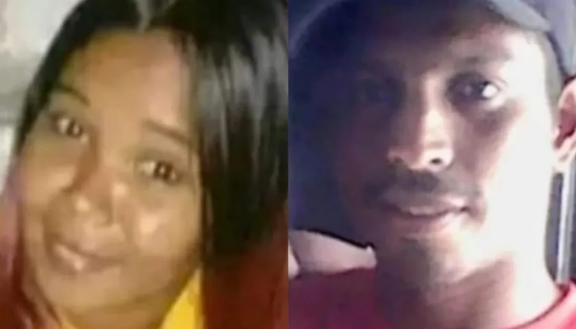 Liceth González, fallecida; Harold Fuentes, herido.