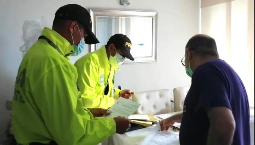 El Fiscal Gustavo Adolfo Orozco Pertuz  el día que fue capturado.