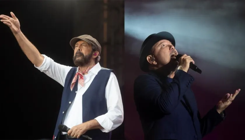 Juan Luis Guerra y Rubén Blades en el festival Cruïlla 