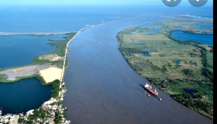 Zona de la emergencia portuaria.