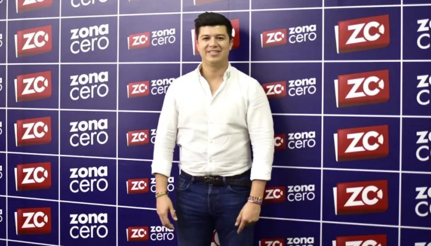 Gustavo Moreno, Senador electo, durante su visita a Zona Cero.