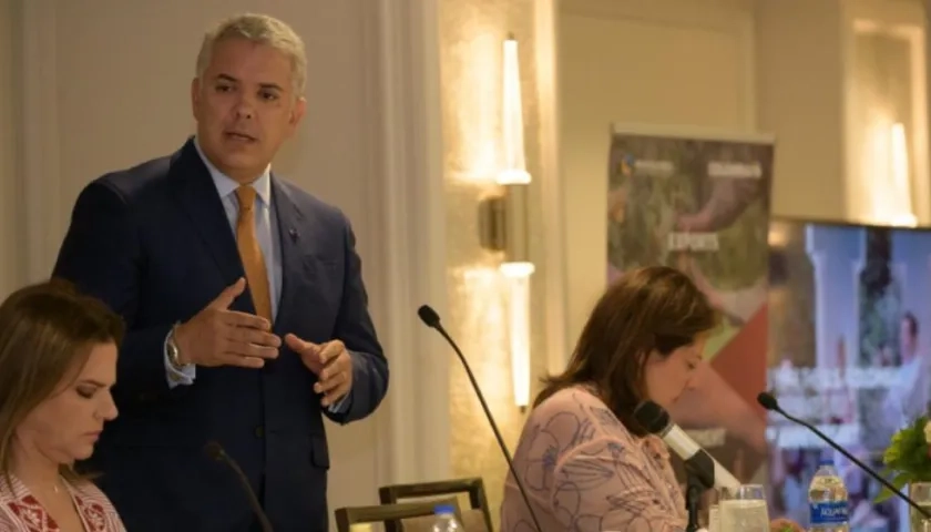 El presidente de Colombia, Iván Duque