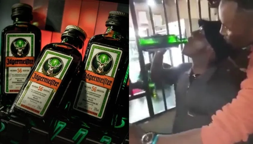 Murió al beber una botella de Jägermeister.