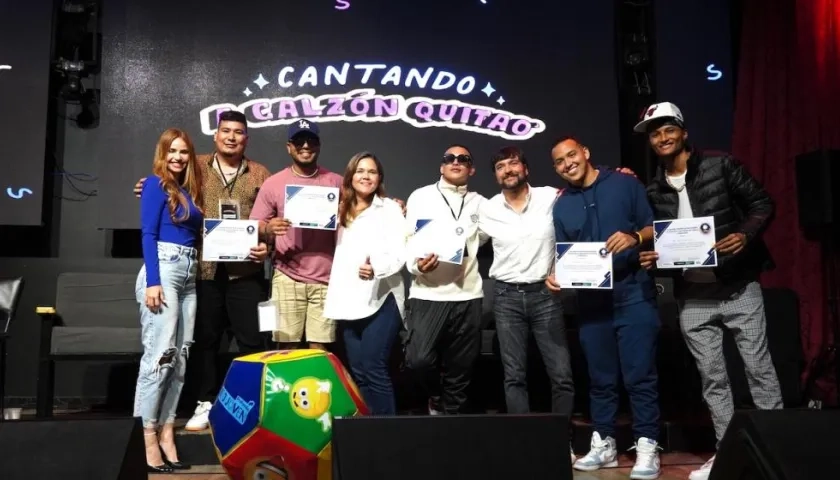 Premiación de 'Cantando a Calzón Quitao'.