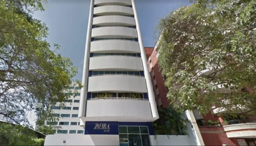 Edificio Zafira, donde ocurrió el robo. 