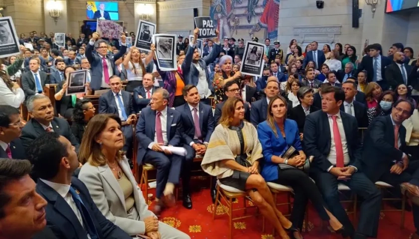 Aspecto de la instalación del Congreso este 20 de julio.