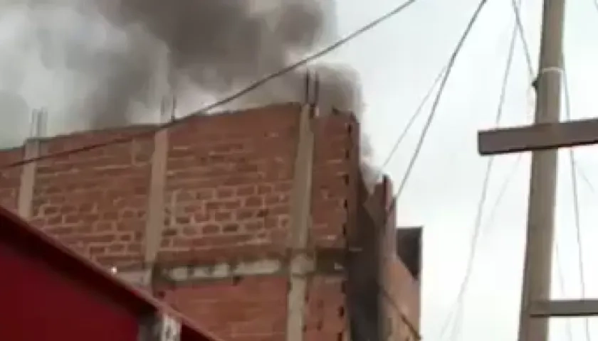 Incendio en un taller de zapatería, en Soledad. 