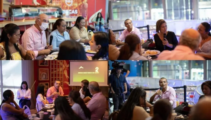 Imagen de la reunión de las autoridades del programa.