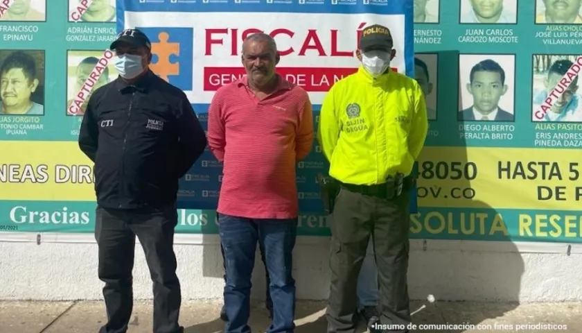 Hernaldo de Jesús Martínez Goenga fue capturado por presunto feminicidio.