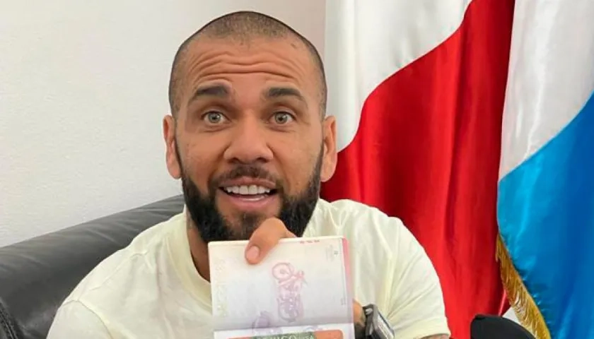 El lateral brasileño Dani Alves.