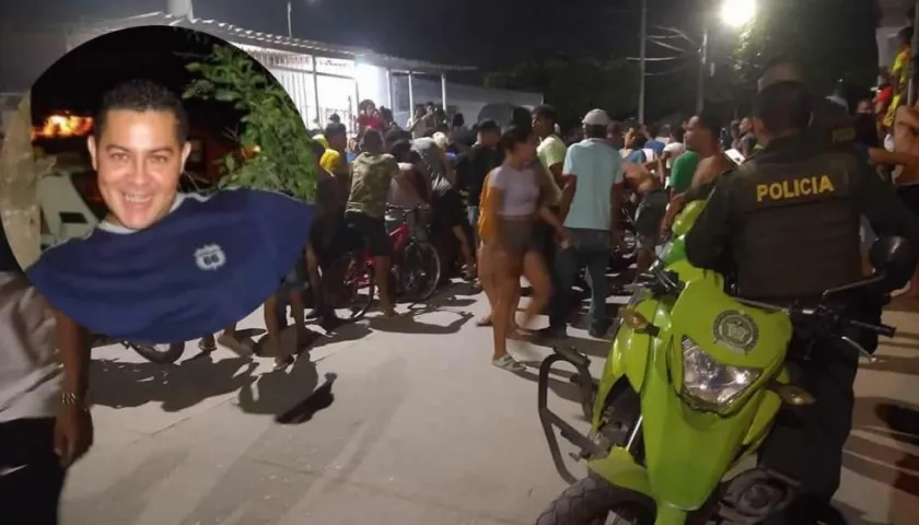 Bladimir Velásquez Mejía y el lugar en donde fue asesinado.