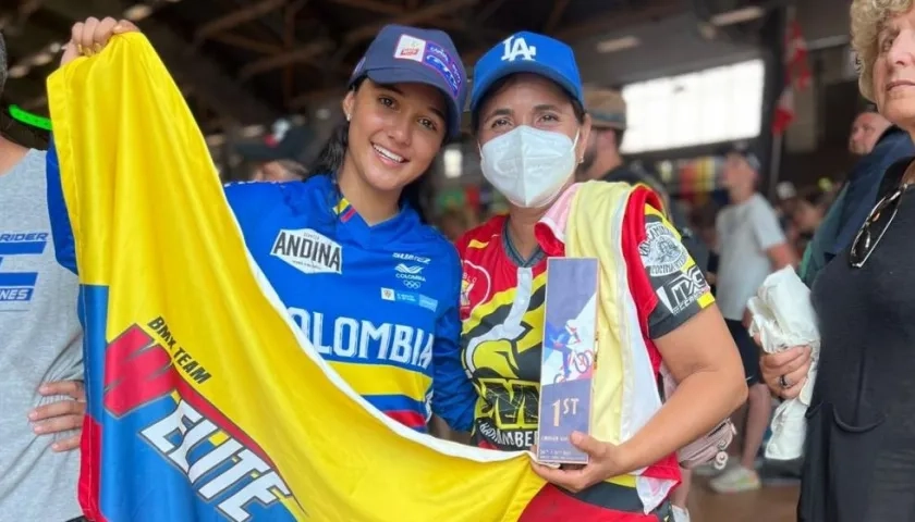 Sara García, campeona mundial de BMX. 