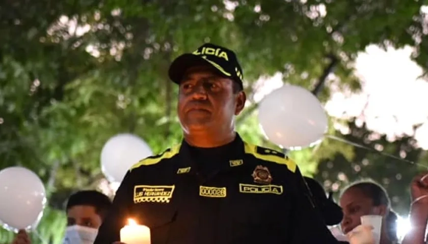 General Luis Carlos Hernández Aldana, Comandante de la Policía Metropolitana de Barranquilla.
