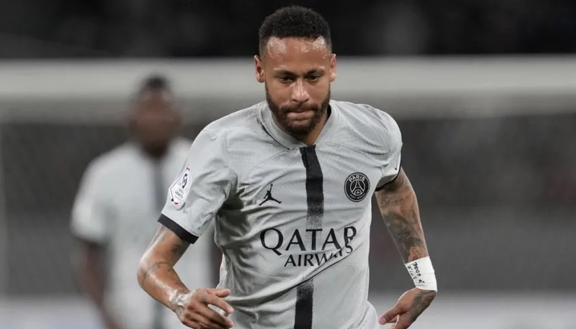 Neymar, delantero brasileño. 