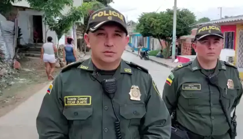 Teniente Coronel Óscar Olarte, Jefe de la Seccional de Protección de la Policía.
