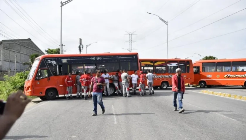 Imágenes de los bloqueos 