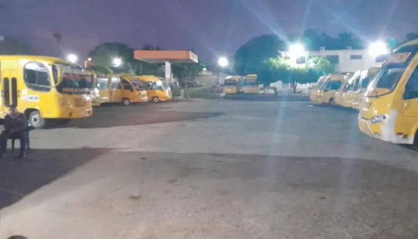 Nevada de los buses de Transmecar