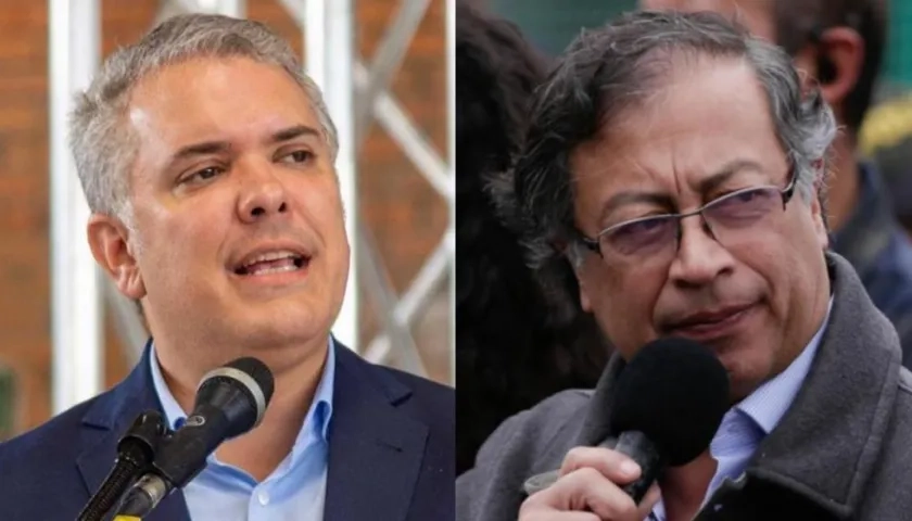 Presidente Iván Duque/ presidente electo Gustavo Petro.