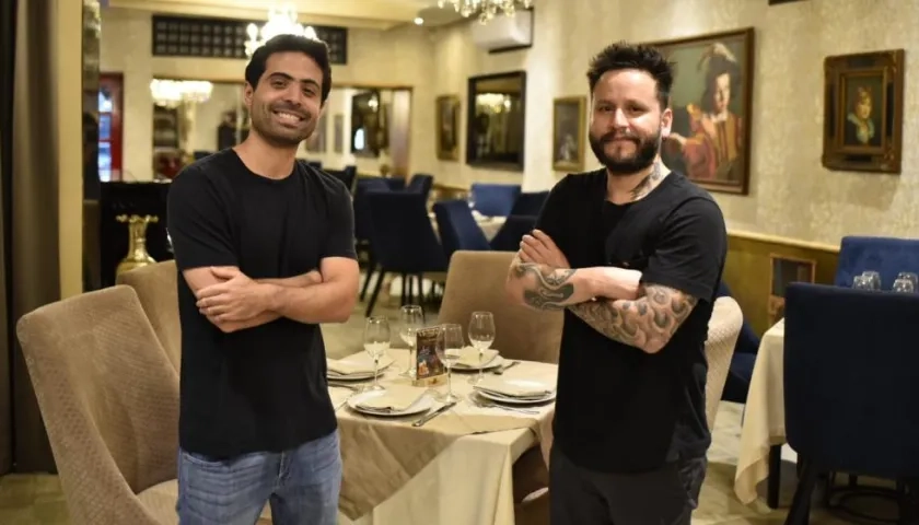 Los chefs Daniel Pérez y Adolfo Cavalie.