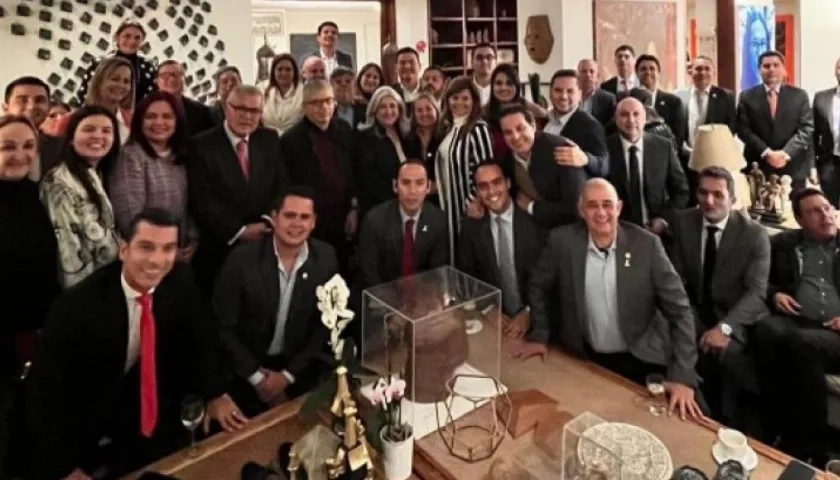  Aspecto del encuentro de congresistas liberales.