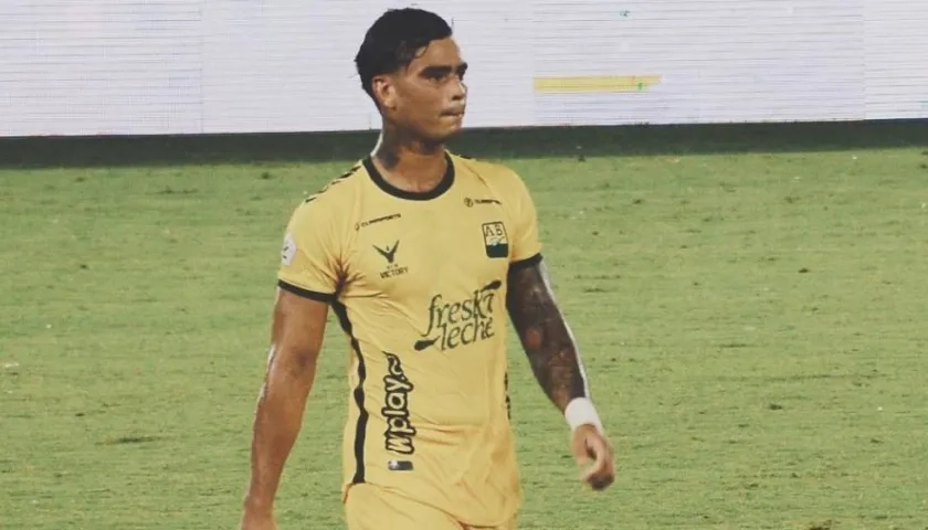 Jefferson Gómez, defensa barranquillero del atlético Bucaramanga. 