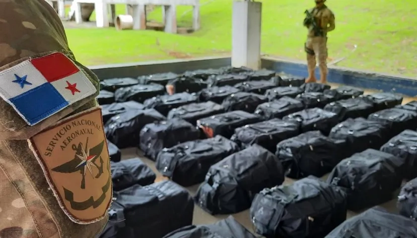 1.901 paquetes de drogas incautados en Panamá.