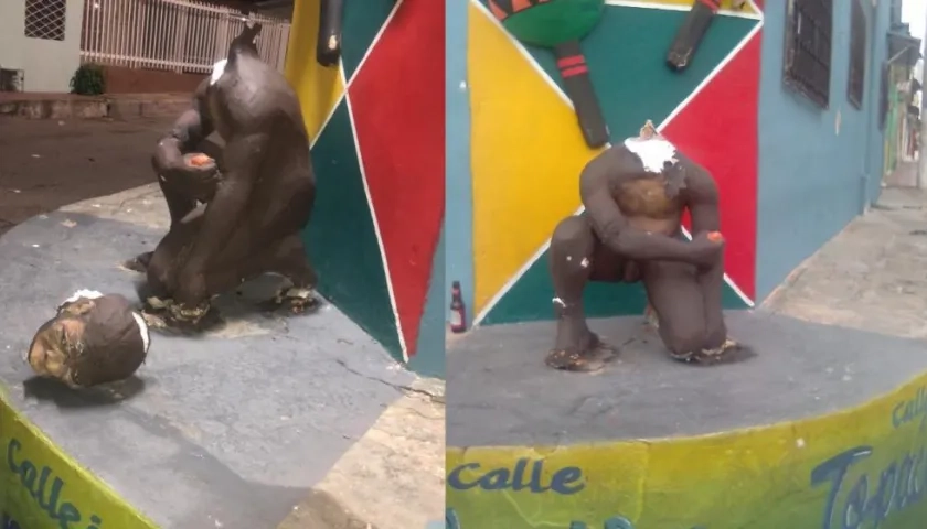 Así dejaron al 'Mono De La Hoz'.