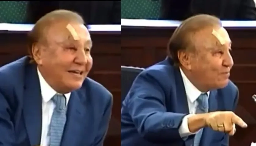 Senador Rodolfo Hernández con sus lesiones.