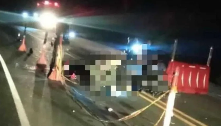 En este punto se encontró la camioneta Toyota en cuyo baúl fueron hallados 4 cadáveres.