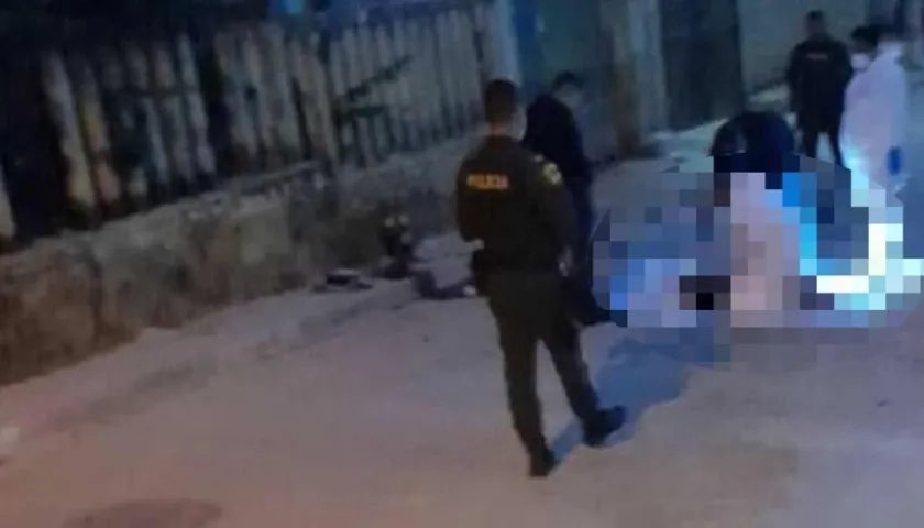 Lugar donde fue asesinado Carlos Mario Vallejo Martínez.