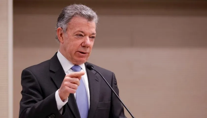 El expresidente Juan Manuel Santos.