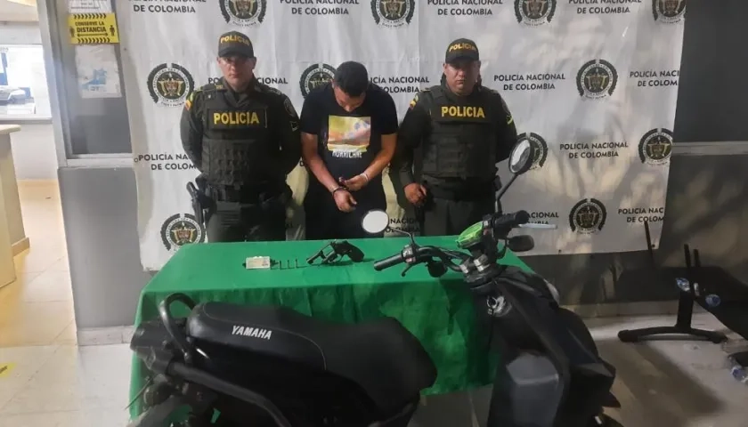 El capturado quedó a disposición de la Fiscalía. 