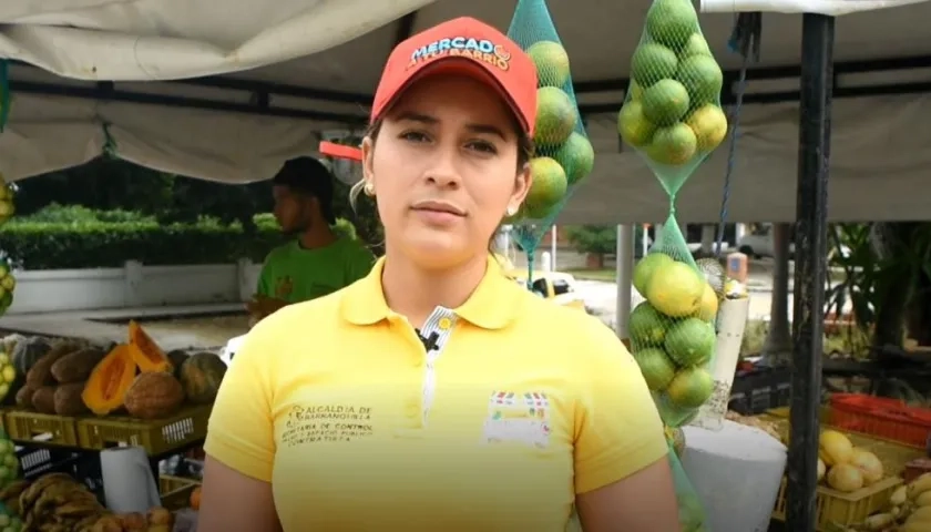 Vendedora de 'Mercado a tu barrio'.