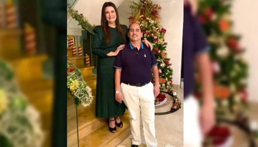La concejal Ingrid Gómez y su esposo Leonardo Restrepo.