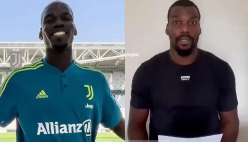 Paul Pogba y su hermano Mathias.