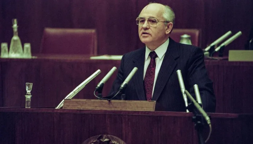 El último dirigente soviético, Mijaíl Gorbachov, en 1991.