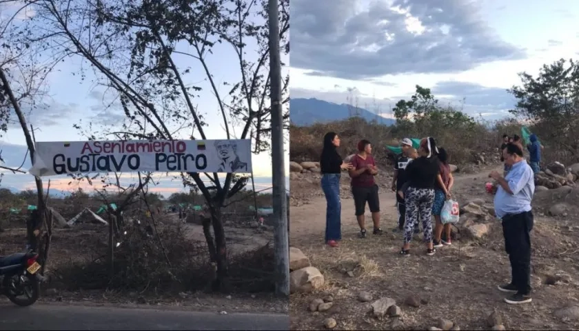 Asentamiento 'Gustavo Petro'.