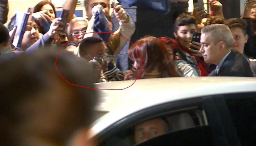 Momento del atentado.