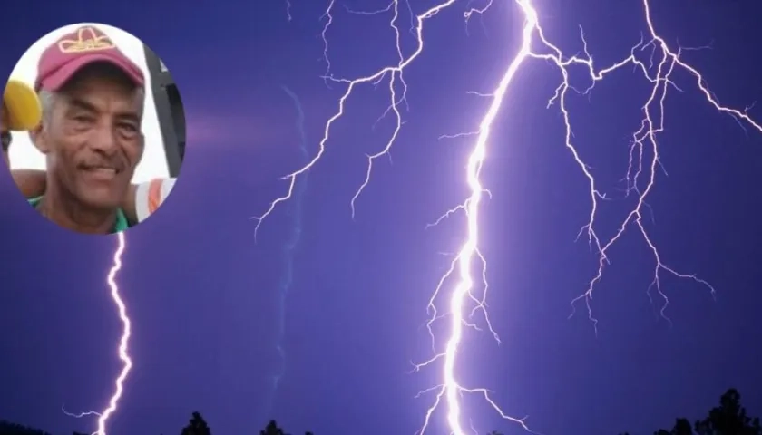 Bigabriel Manotas murió tras ser alcanzado por un rayo. 