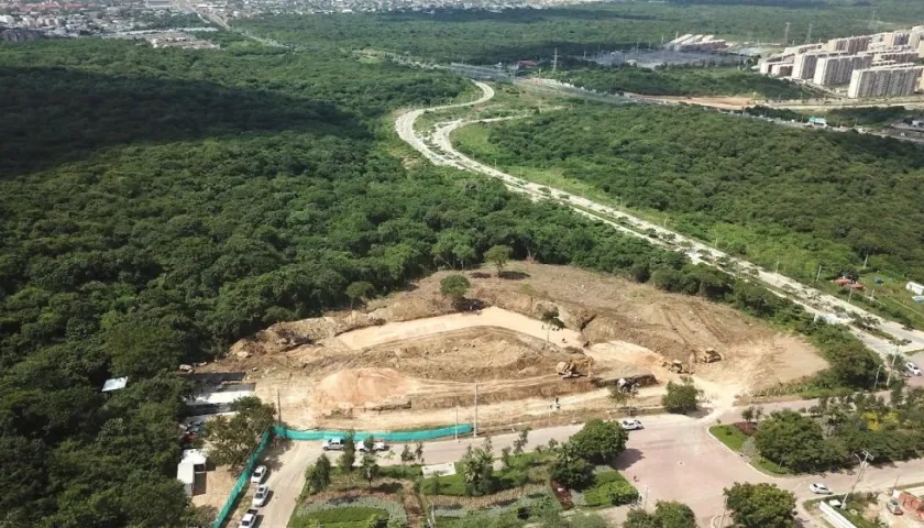 Panorámica de lo que será el escenario.