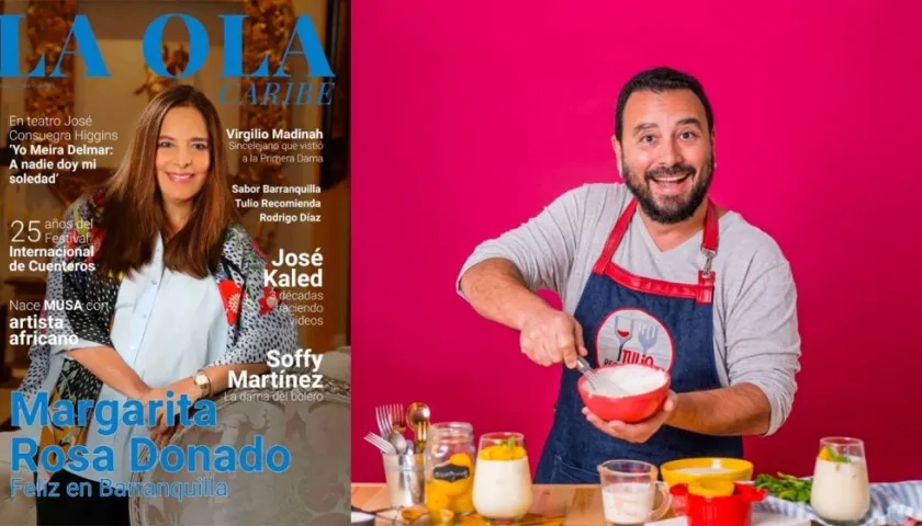 Margarita Rosa Donado y Tulio Recomienda, dos de los invitados a Ola Caribe.