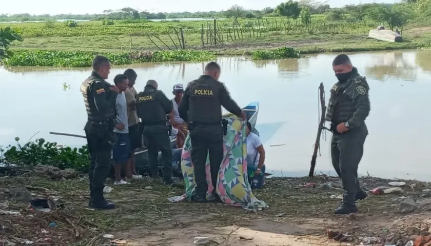 Rescate de menor ahogado en arroyo.